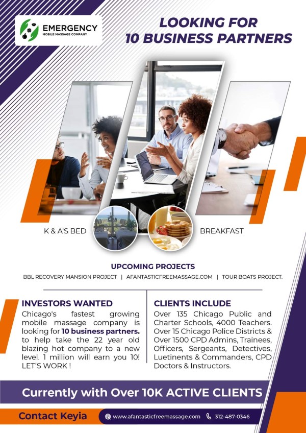 business partners wanted